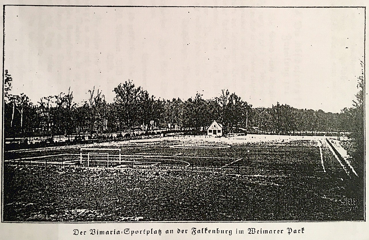 Sportplatz Falkenburg 1828 | Vereinschronik VfB Oberweimar