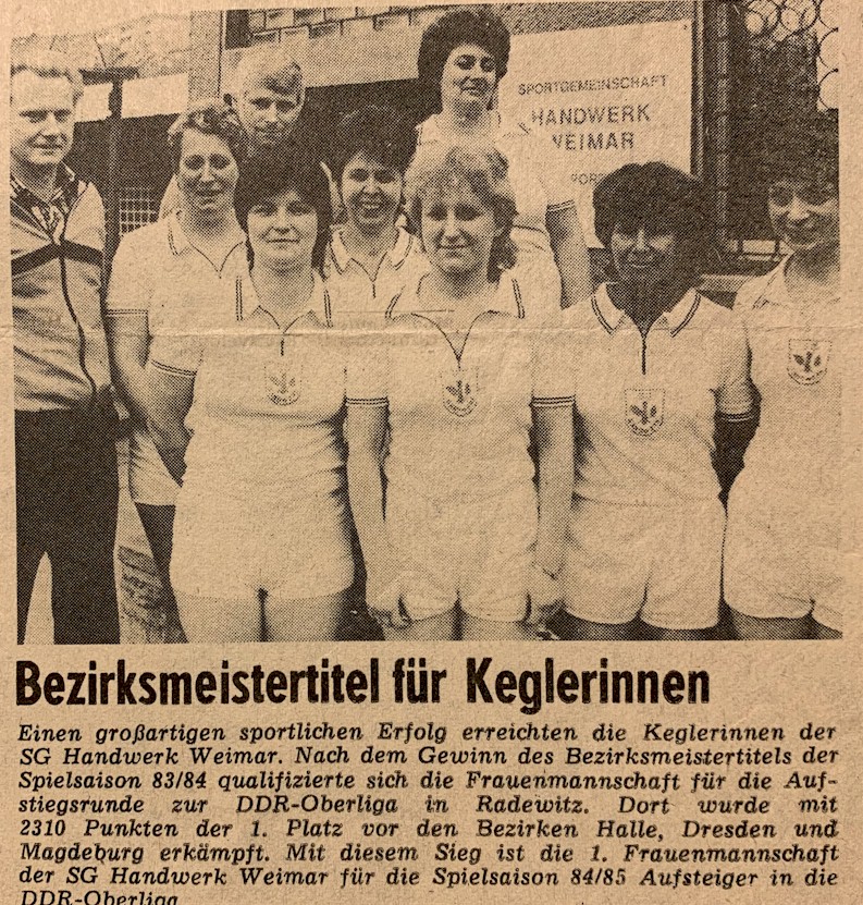 1. Frauenmannschaft SG Handwerk 1984