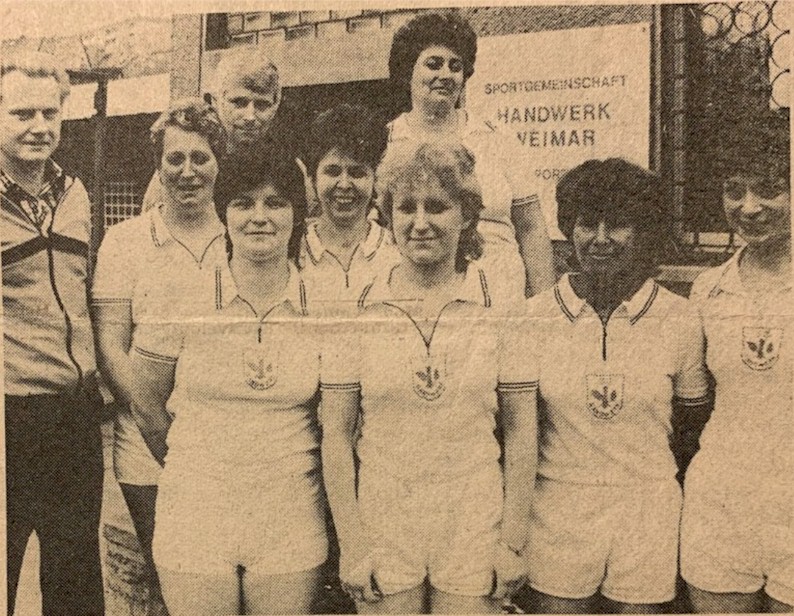 Aufstiegsmannschaft der SG Handwerk Weimar in die DDR-Oberliga 1984