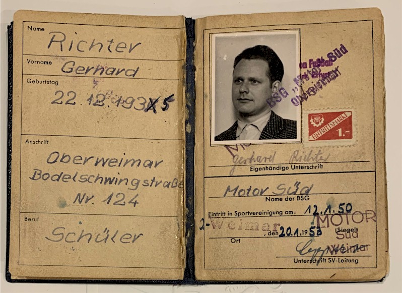 Mitgliedsausweis Gerhard Richter