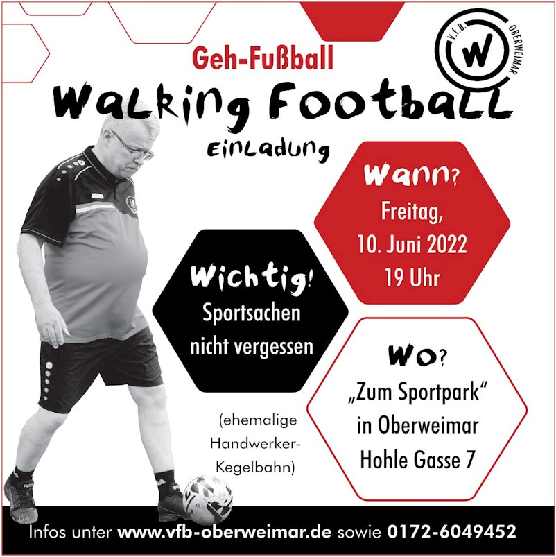 Walking Football beim VfB Oberweimar