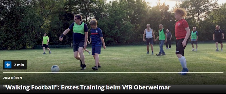 Bericht des MDR zum Walking Football beim VfB Oberweimar