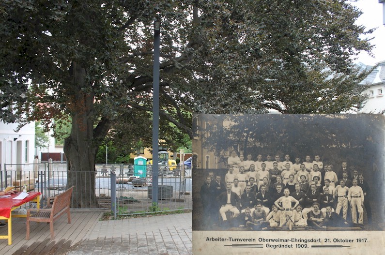 Gelände der heutigen Parkschule - 2022 und 1917