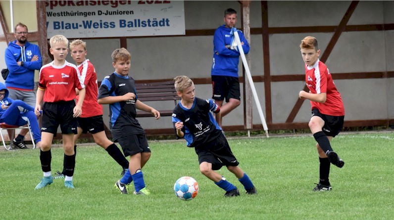 D1-Junioren vom VfB Oberweimar im Thüringen-Pokal