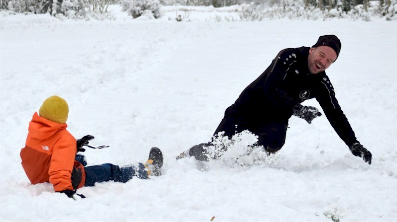 D2-Junioren vom VfB Oberweimar - Trainingseinheit im Schnee
