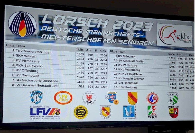 Deutsche Meisterschaften der Senioren B - mit dabei der VfB Oberweimar
