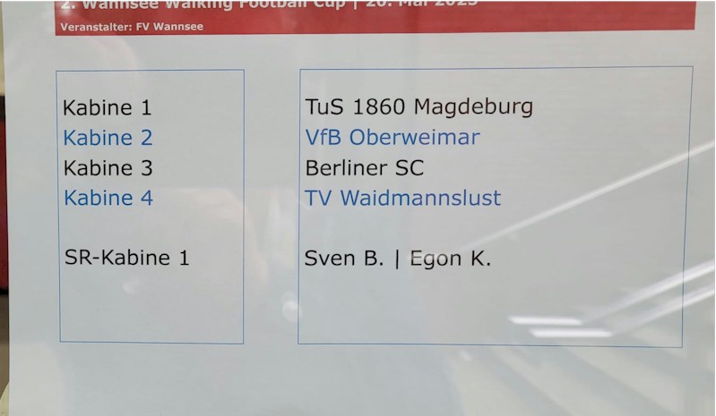 VfB Oberweimar beim 2. Wannsee Walking Football Cup