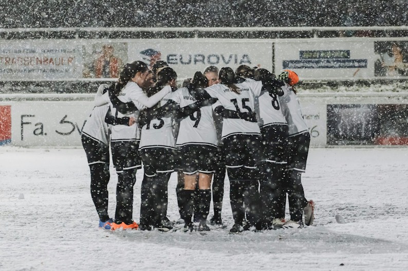 Knappe Niederlage im Schneegestöber