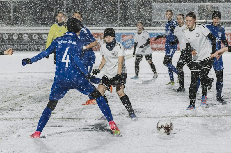 Knappe Niederlage im Schneegestöber