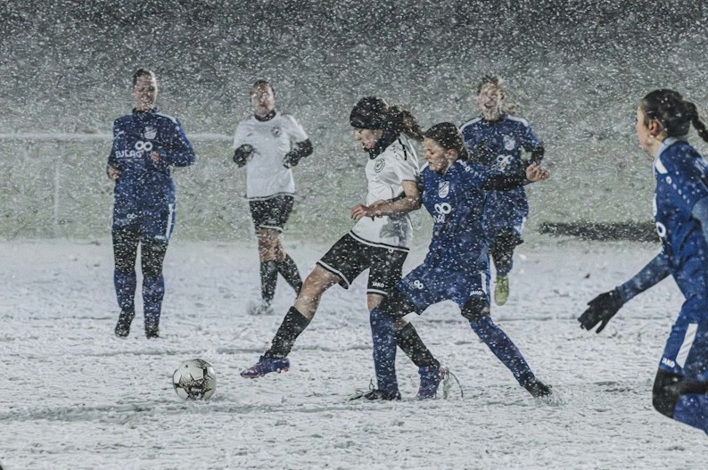 Knappe Niederlage im Schneegestöber