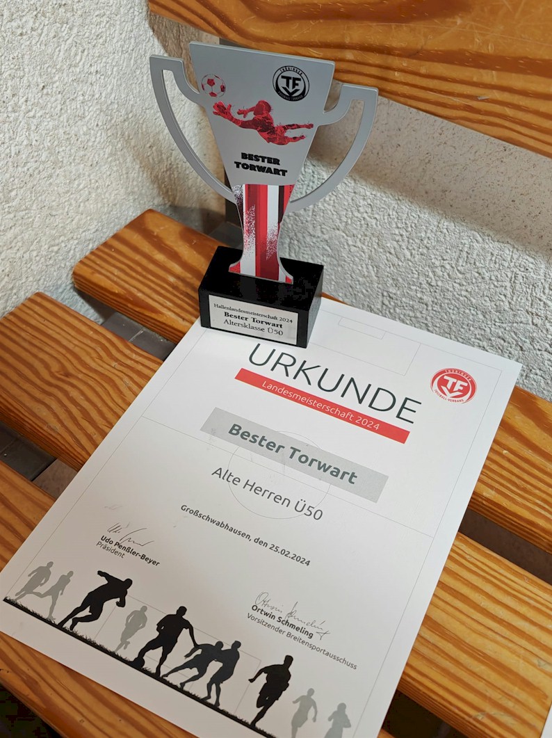 3. Platz bei den Ü50 Hallenlandesmeisterschaften