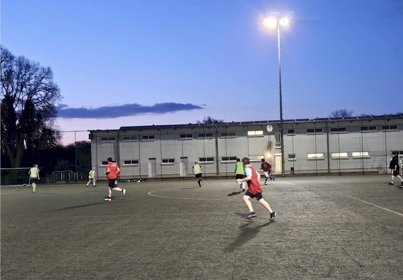 Trainingsspiel auf dem Lindenberg