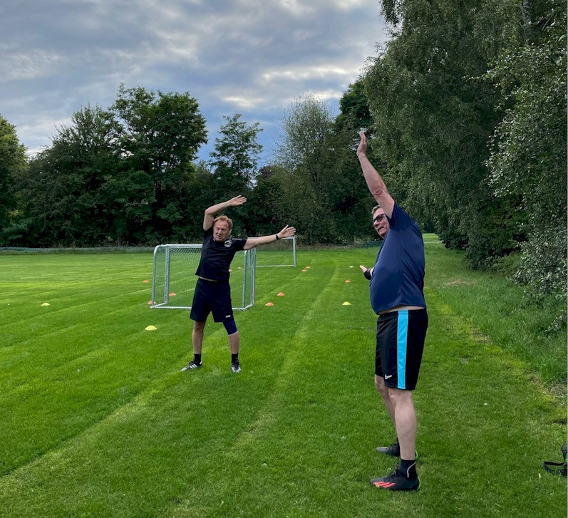 Training auf dem Parksportplatz