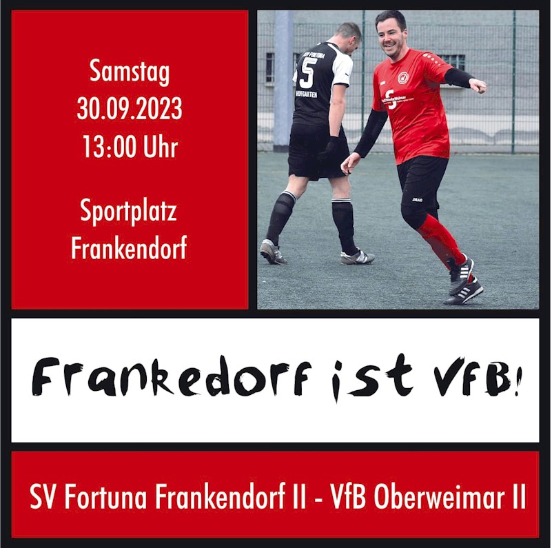 VfB Oberweimar 2. Herren gegen Frankendorf 2