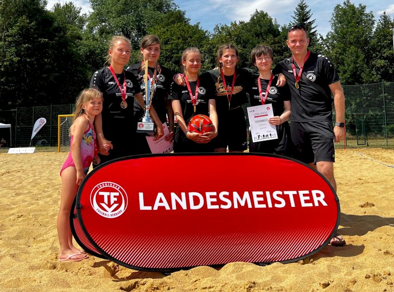 VfB Oberweimar ist Landesmeister der Frauen im Beach Soccer