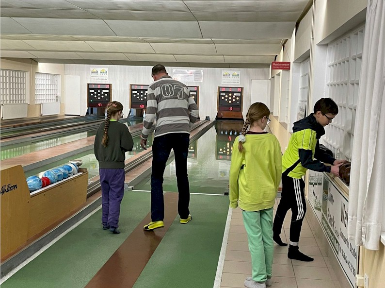 Zu Besuch auf der Kegelbanhn