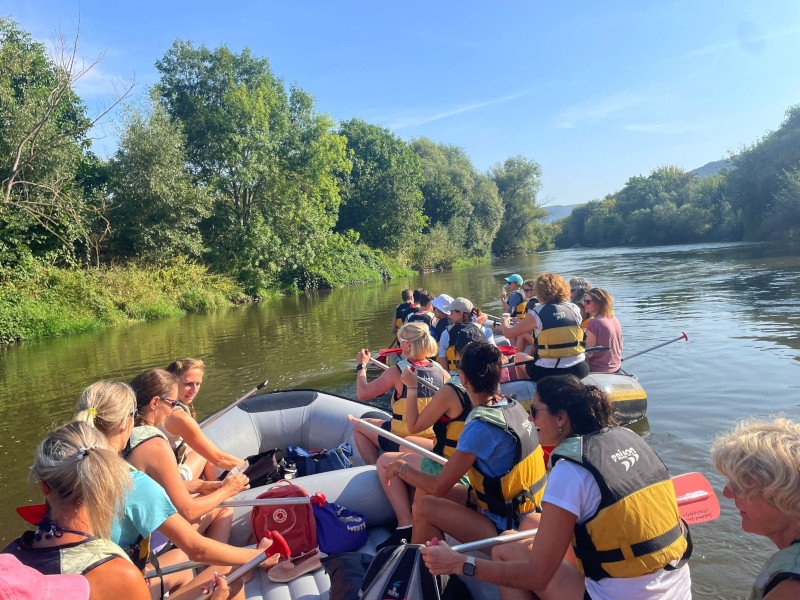 Paddeln auf der Saale