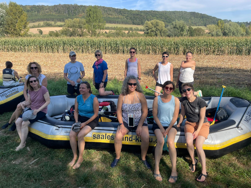 Paddeln auf der Saale