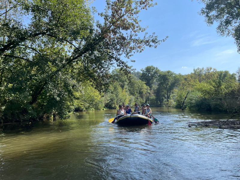 Paddeln auf der Saale