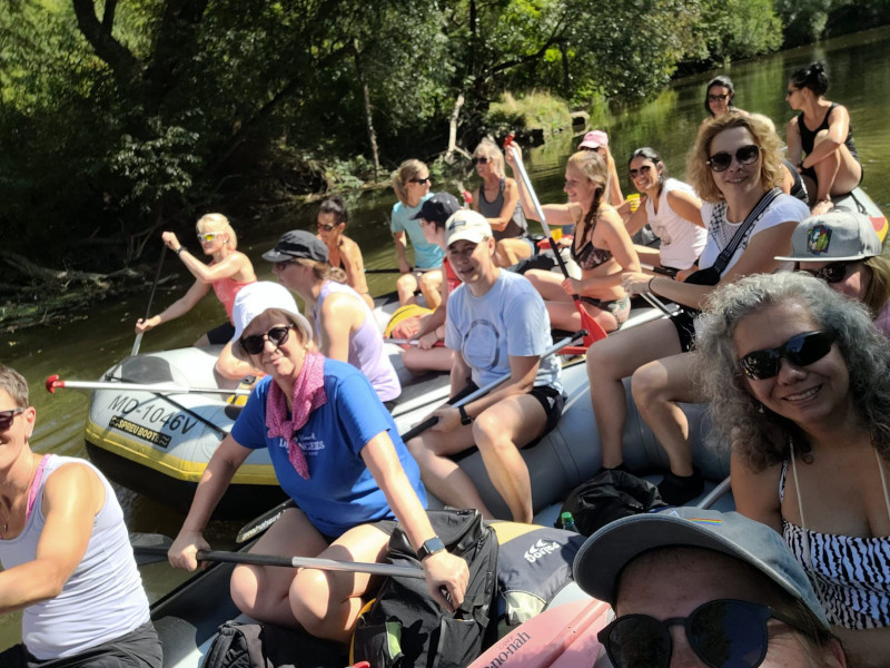 Paddeln auf der Saale