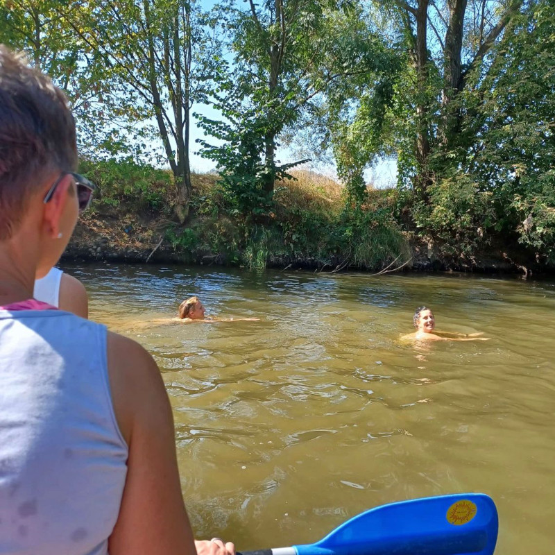 Paddeln auf der Saale