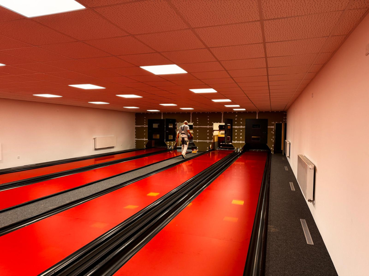 Ein erster Blick auf die neue Kegelbahn