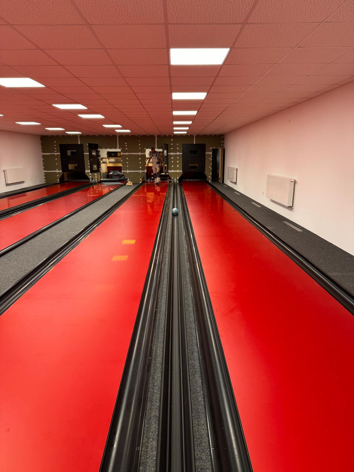 Ein erster Blick auf die neue Kegelbahn