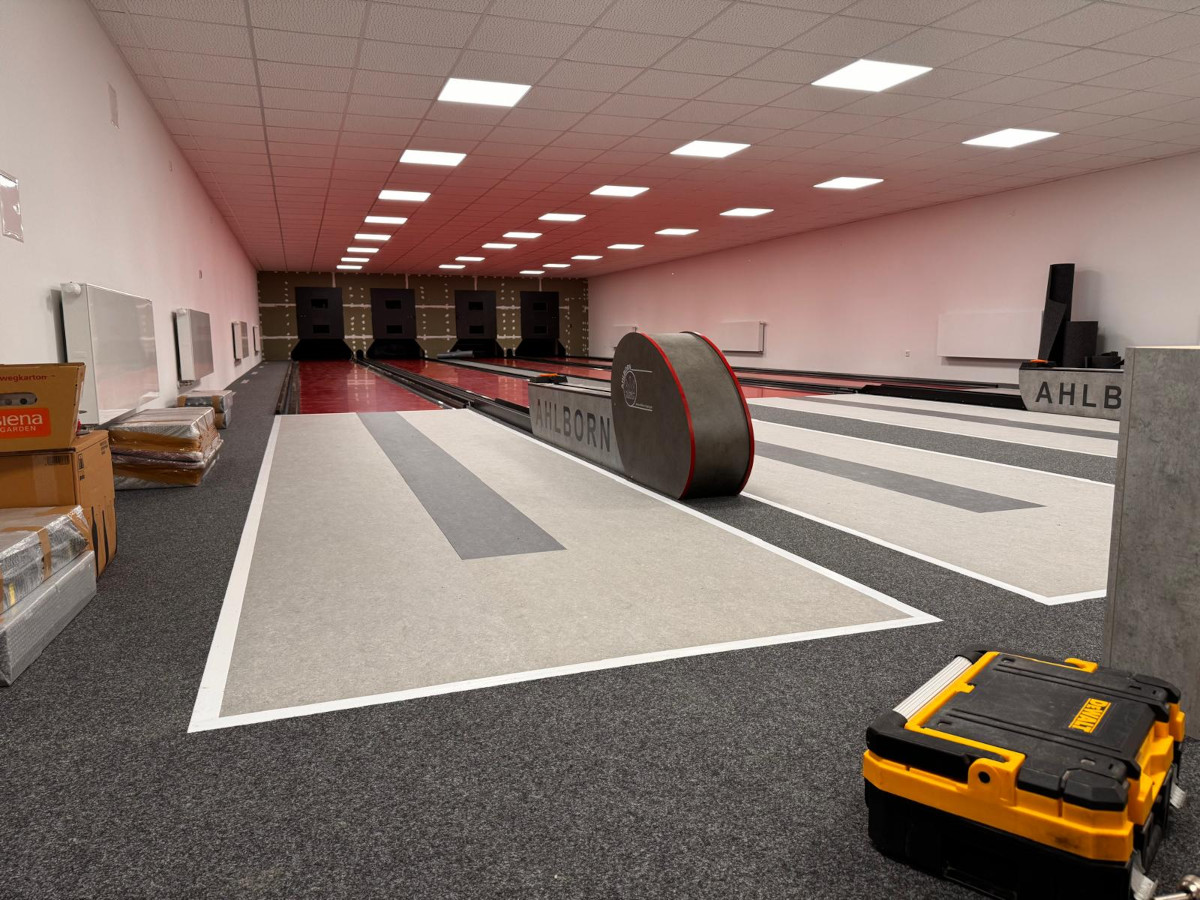 Ein erster Blick auf die neue Kegelbahn