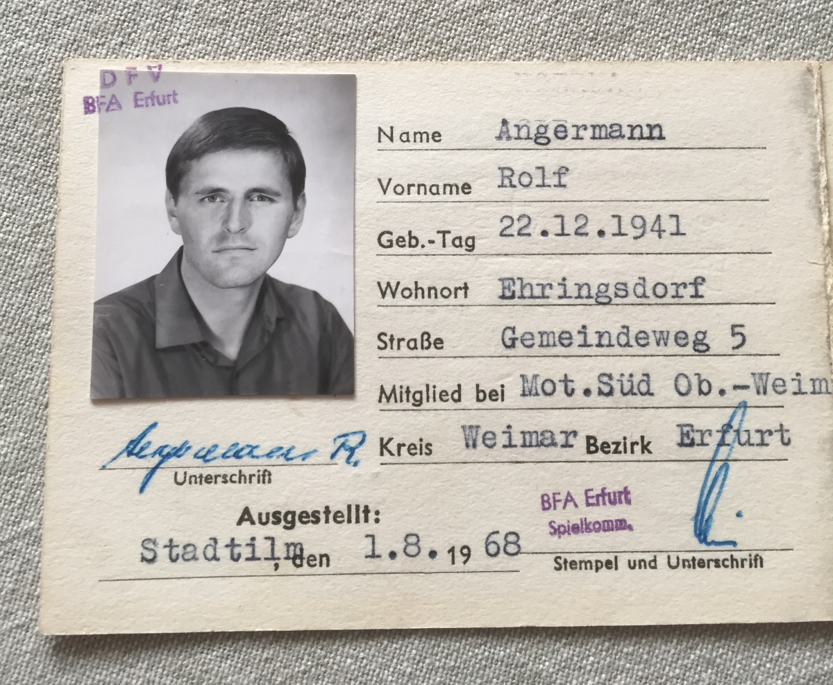 Spielerpass Rolf Angermann