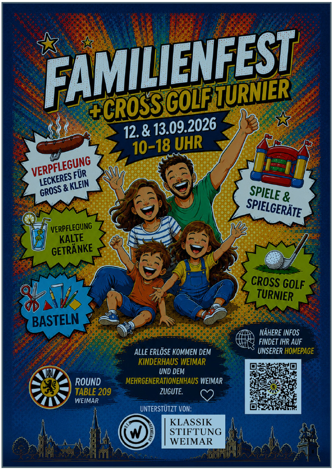 CROSS-GOLF IN WEIMAR: Mitspielen & Gutes tun!