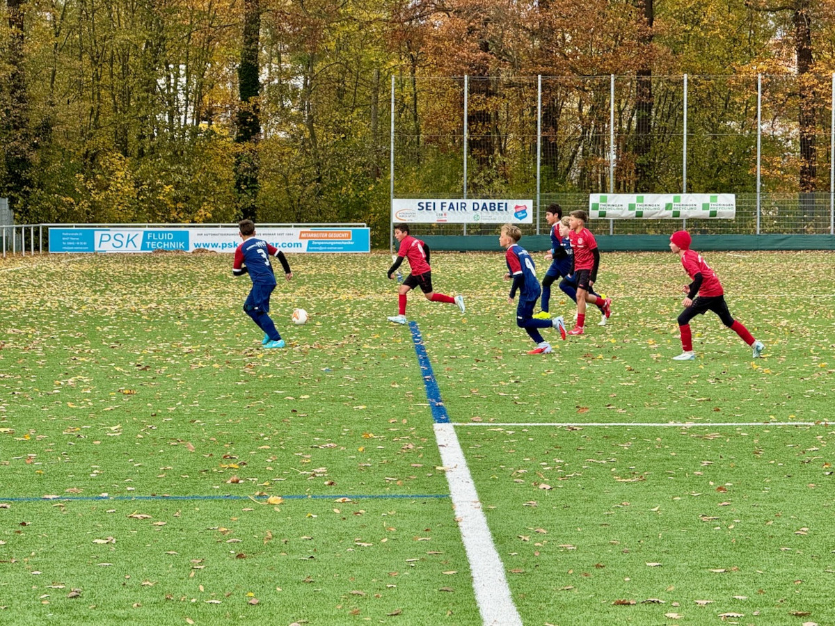 5:2 Sieg der D1-Junioren des VfB Oberweimar gegen Schöndorf