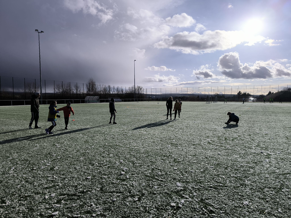 Training bei Aprilwetter