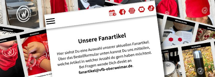 VfB Oberweimar -Fanartikel jetzt online bestellbar VfB Oberweimar -Fanartikel jetzt online bestellbar