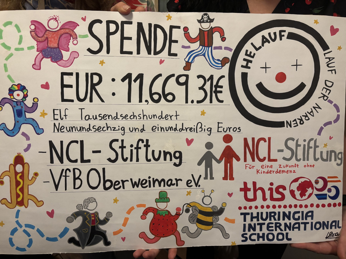 Offizieller Spendenscheck Offizieller Spendenscheck