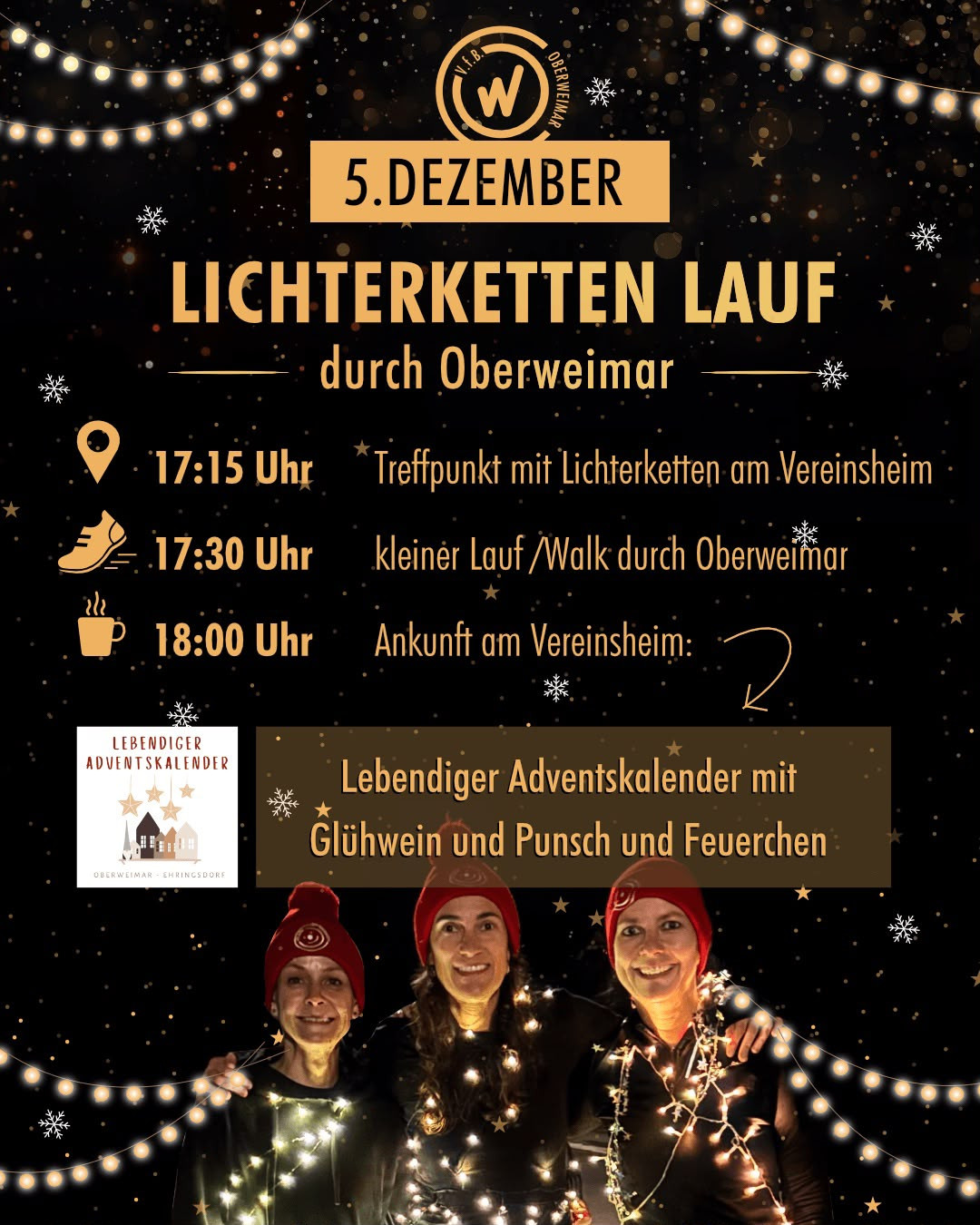 Lichterketten-Lauf durch Oberweimar Lichterketten-Lauf durch Oberweimar