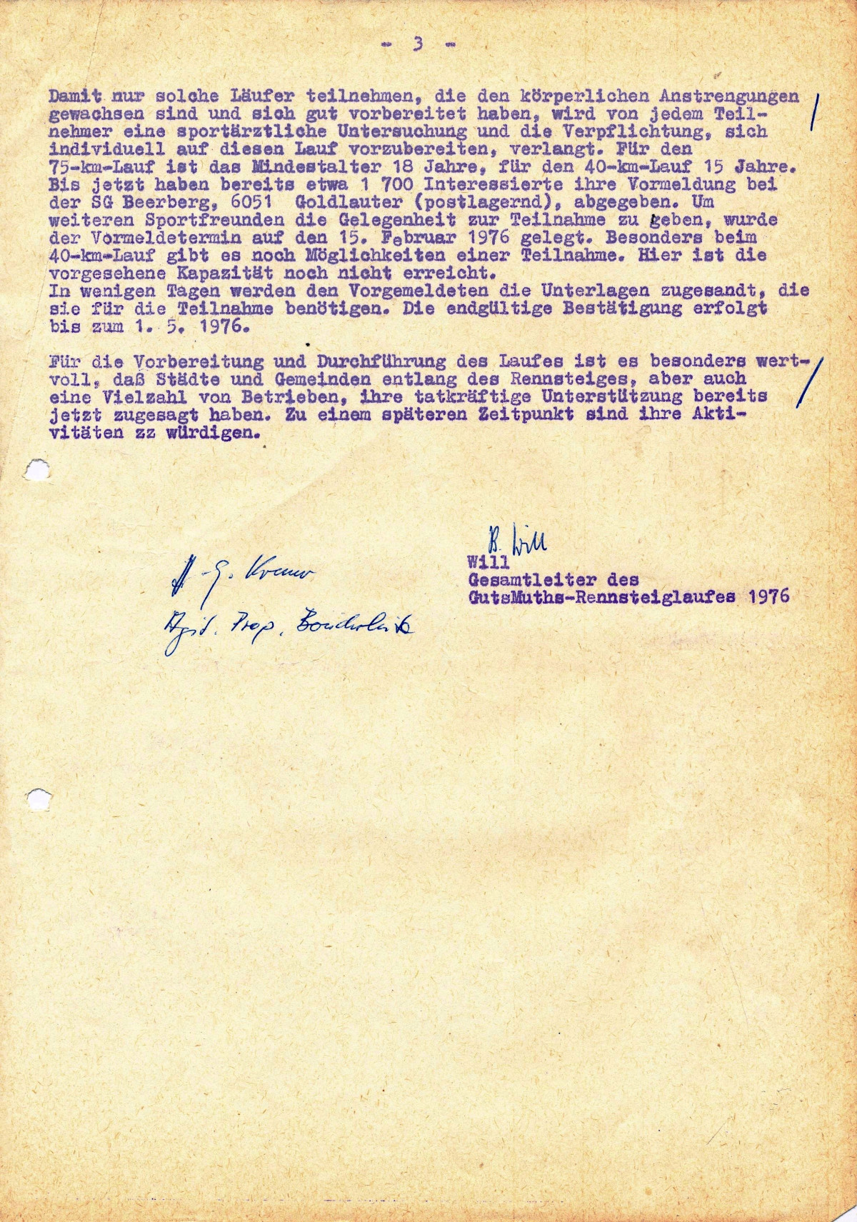 Vor 50 Jahren beim Rennsteiglauf (I)