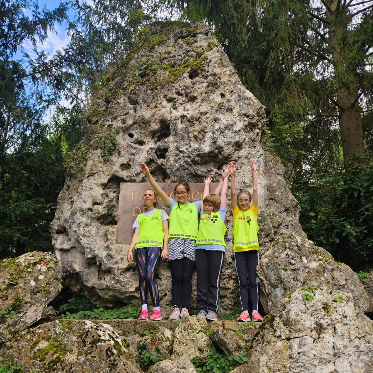 Belebter Parksportplatz