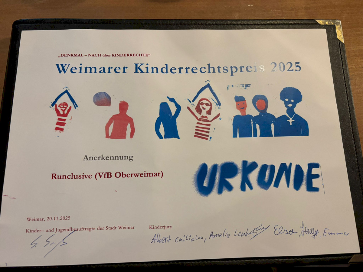 Verleihung des Kinderrechtspreises der Stadt Weimar Verleihung des Kinderrechtspreises der Stadt Weimar
