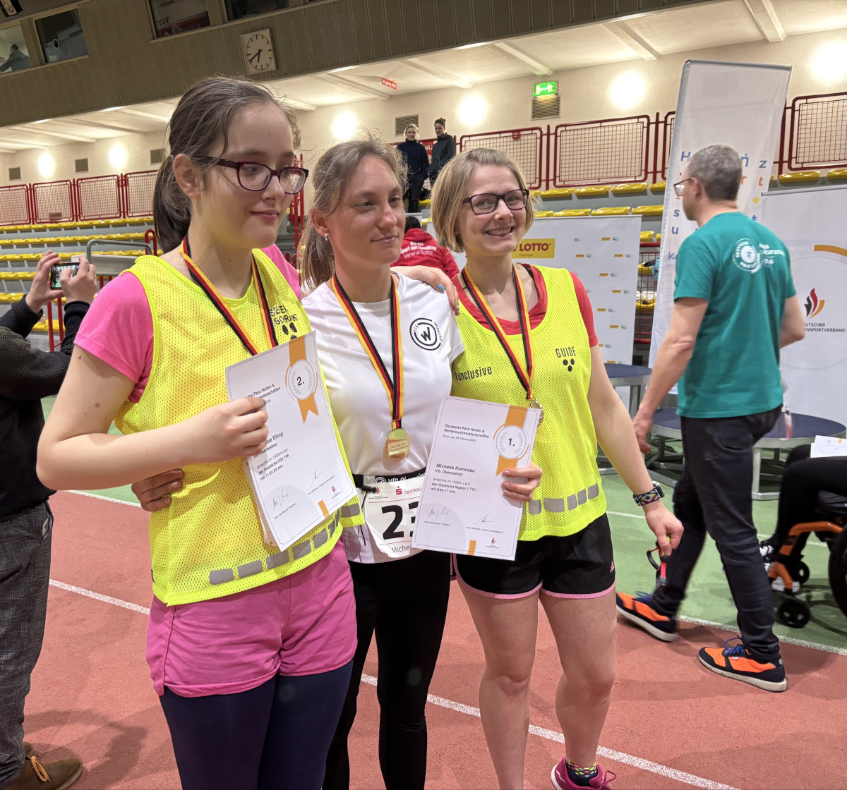 Langer Wettkampftag für den VfB Oberweimar bei der Deutschen Hallenmeisterschaft in Erfurt