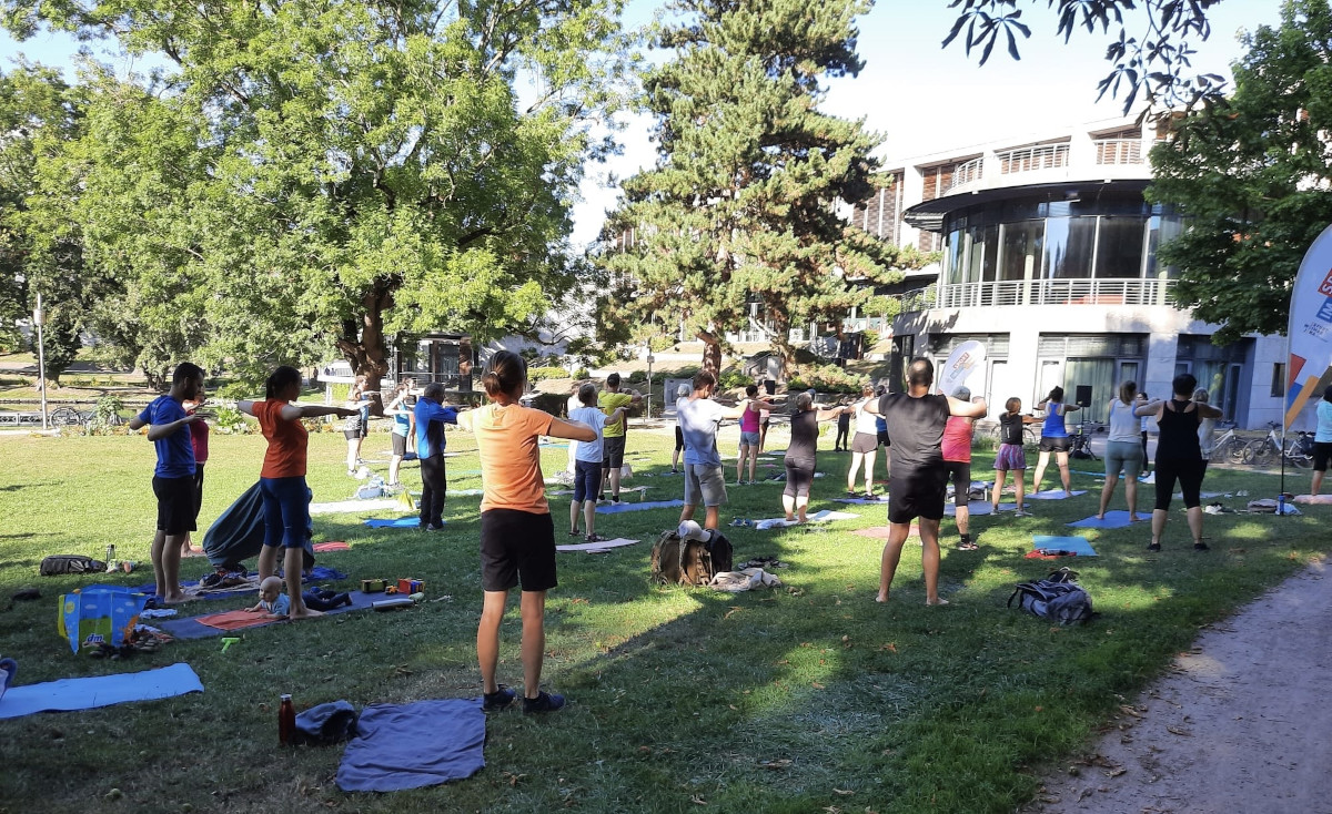 Sonne, Sommer, Sport im Park Sonne, Sommer, Sport im Park