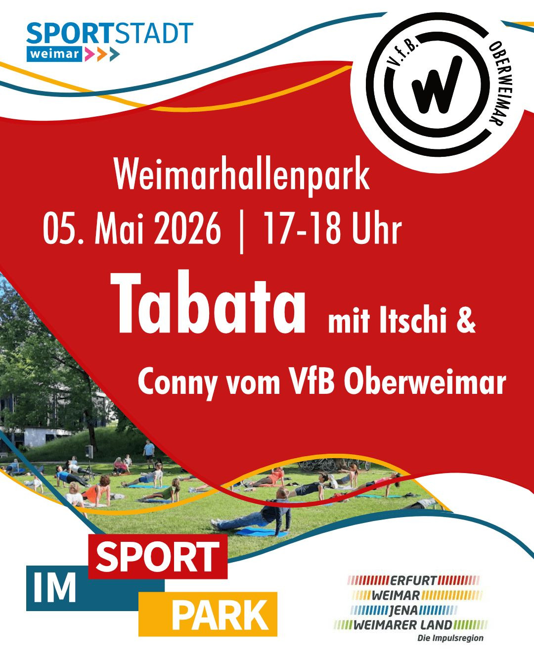 Eröffnung der Sport im Park Saison mit dem VfB Oberweimar