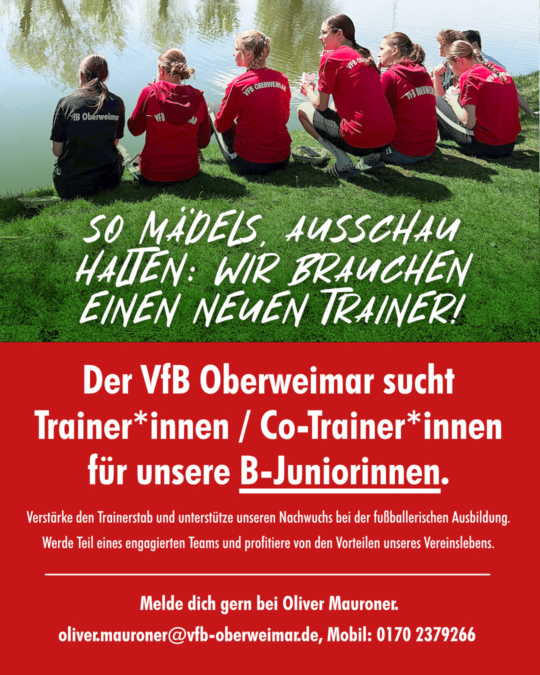 Trainer*innen für die neue Saison gesucht