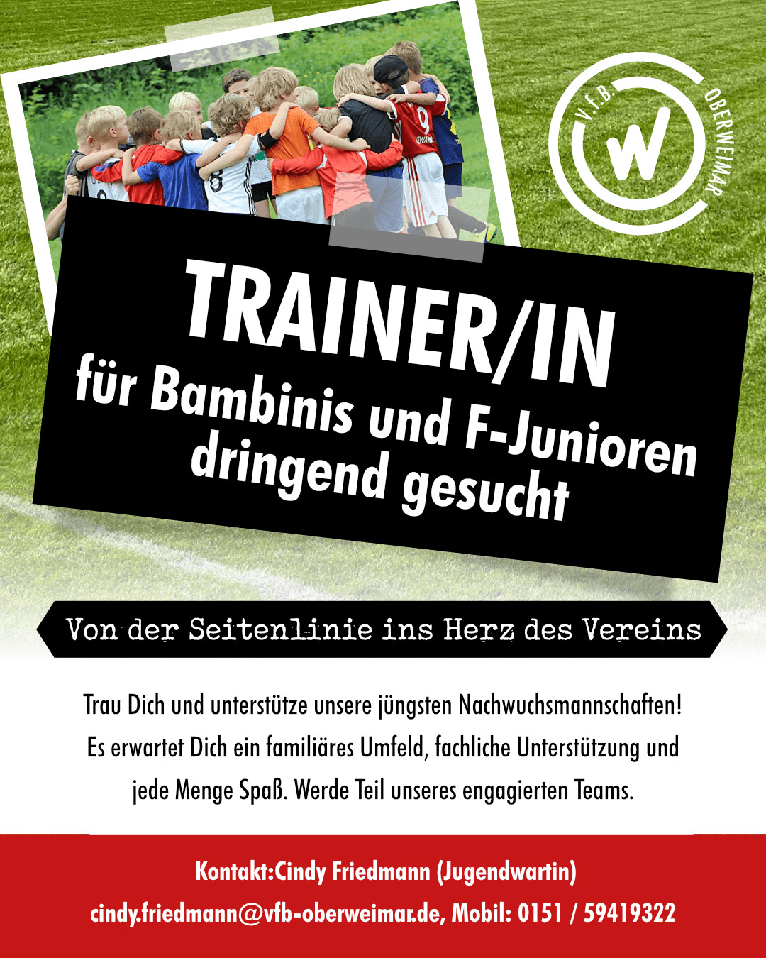 Trainer/in und Co-Trainer/in dringend gesucht! Trainer/in und Co-Trainer/in dringend gesucht!