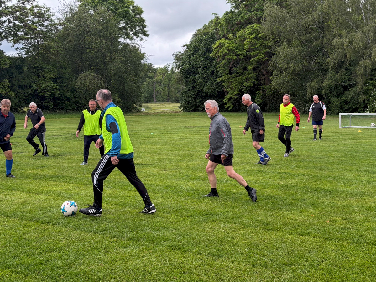 Walking Football auf dem Parksportplatz Walking Football auf dem Parksportplatz