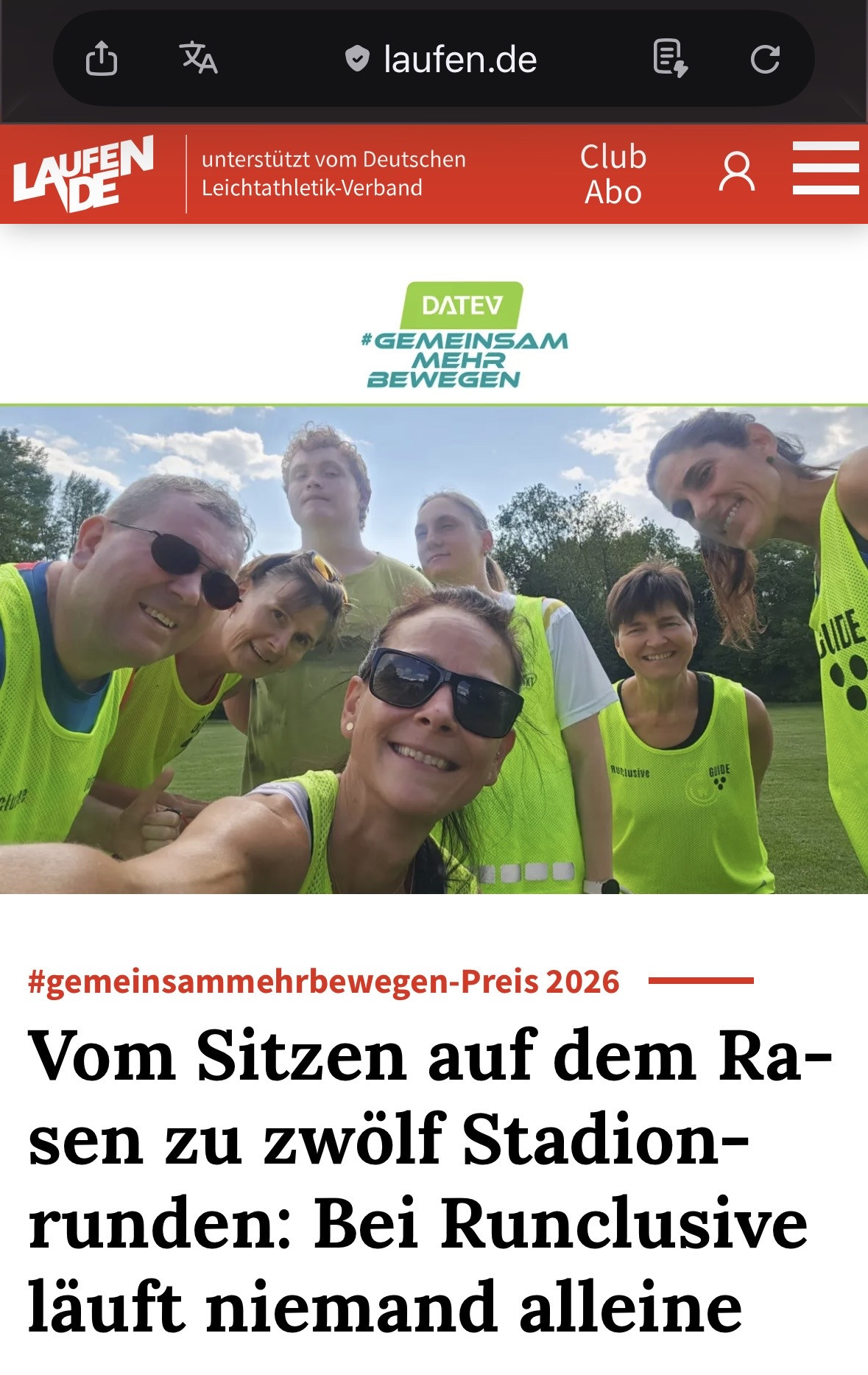 Runclusive beim VfB Oberweimar – Aus einer Idee wurde eine kleine Erfolgsgeschichte Runclusive beim VfB Oberweimar – Aus einer Idee wurde eine kleine Erfolgsgeschichte