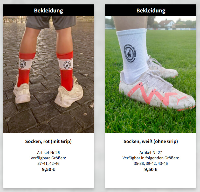 Neue Produkte in unserem Fanartikel-Sortiment Neue Produkte in unserem Fanartikel-Sortiment