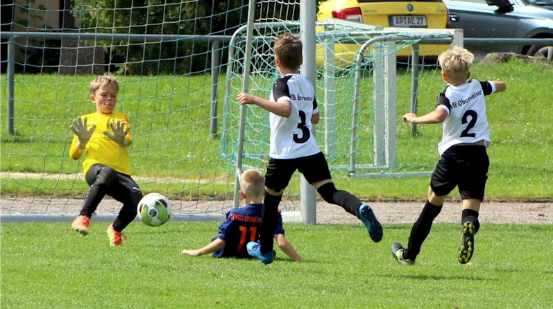 E1-Junioren VfB Oberweimar beim Testspiel gegen die SpVgg Kranichfeld